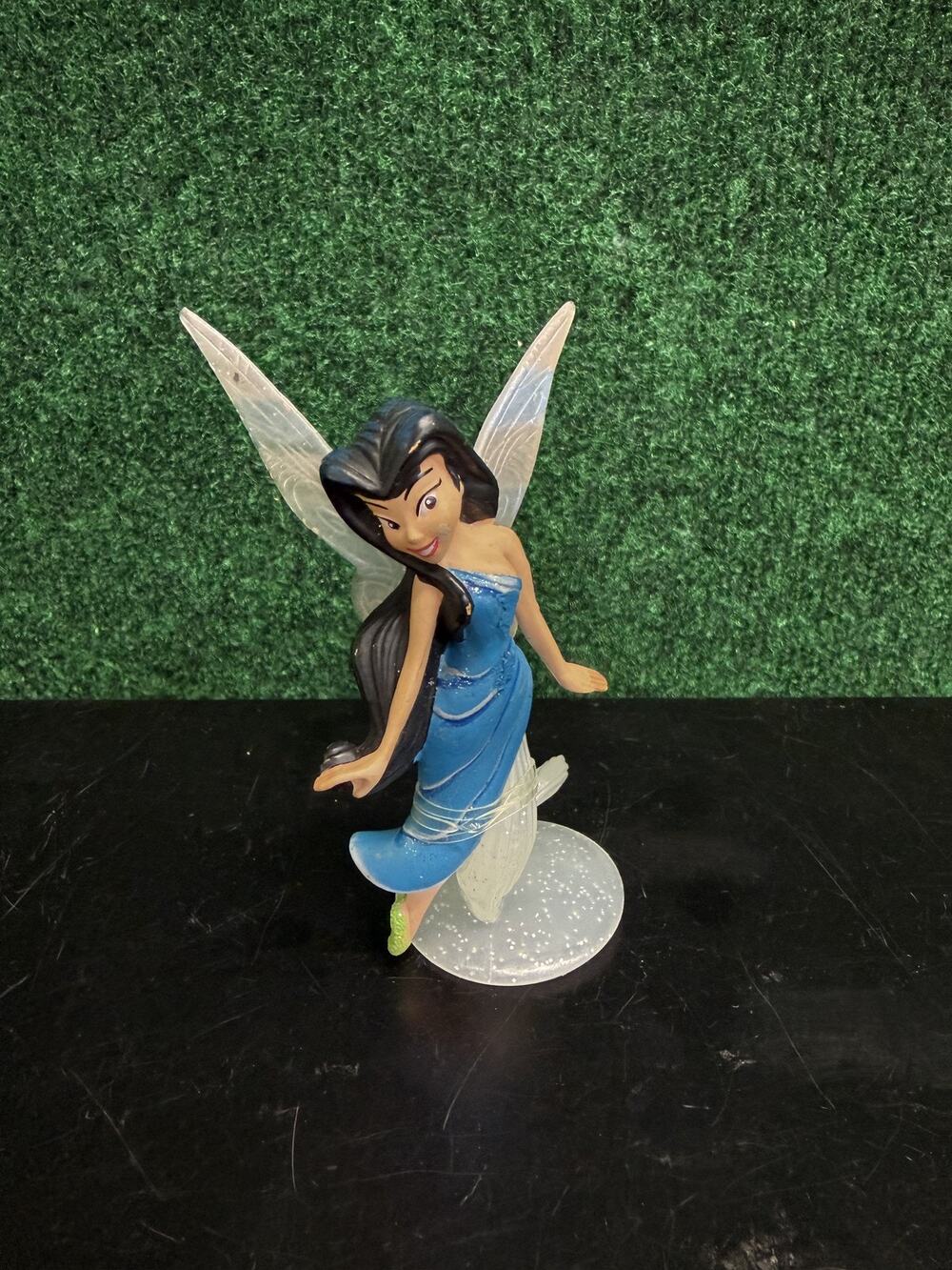Disney Fairies Periwinkle Figurine Contemporary Collectible Blue Dress Wings